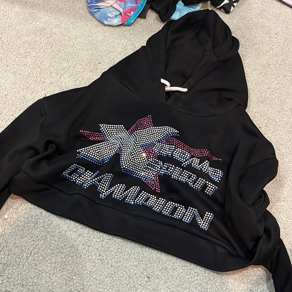 Xtreme spirit champion crop top hoodie